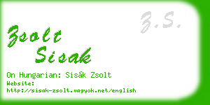 zsolt sisak business card